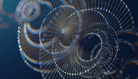 Science and computer learning background.3d illustration 스톡 일러스트