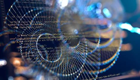 Science and computer learning background.3d illustration 스톡 일러스트