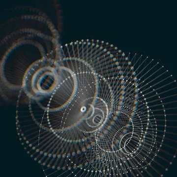 Science and computer learning background.3d illustration Stock Illustration