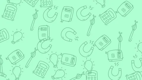Science and Education Doodle Background - A Fun and Engaging Visual. Stock Footage 321855935