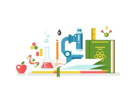 Science and education Stock Illustration