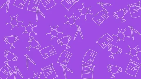 Science and Education Seamless Pattern Background for Presentations. Stock Footage 320148992