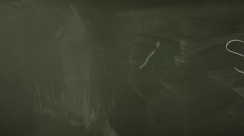 Science and Evolution - Writing on the Chalk Board 動画素材 58016700