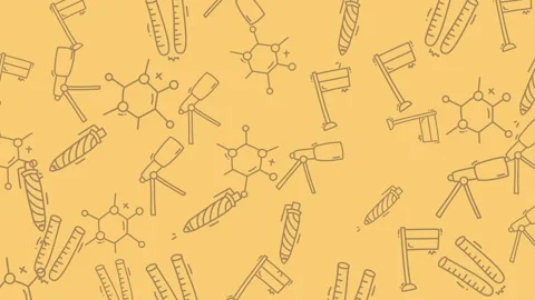 Science and Exploration - A Seamless Pattern of Discovery. Stock Footage 321855979