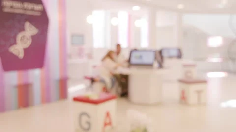 Science and genetic laboratory out of focus Stock Footage 236364076