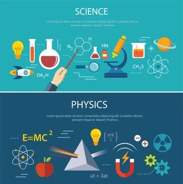 Science and physics education concept Stock Illustration