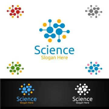 Science and Research Lab Logo for Microbiology, Biotechnology, Chemistry, or  Stockillustratie