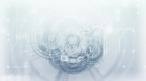 Science and tech theme background Stock Footage 49366095