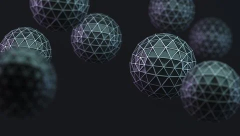 Science and technology abstract background.3d illustration Stock Illustration
