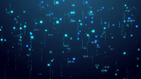 Science and technology background of particles and digital data network conn Stock Footage 142906119