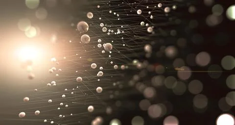 Science and technology background.Mesh and net design Illustrazione stock