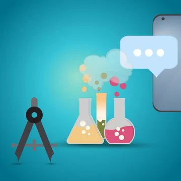 Science and technology concept Stock Illustration