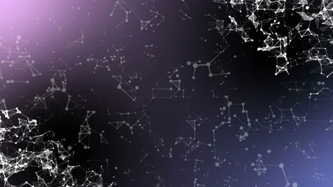 Science and technology motion background. Plexus fantasy abstract technology. Stock Footage 114687359