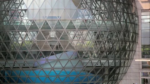 Science and Technology Museum in Shanghai, China Stock-Footage 40690958