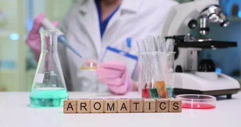 The Science of Aromatics Engaging Laboratory Experiments and Meaningful Stock Footage 312369342