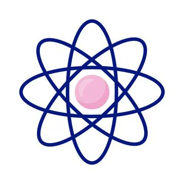 Science atom icon Stock Illustration