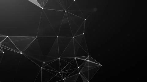 Science background. Abstract digital background plexus made of dots and lines Stock Illustration