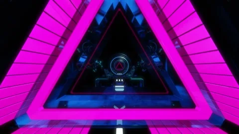 Science background fiction interior room sci-fi spaceship corridors Stock Footage 268577995