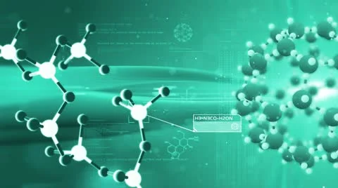 Science background, Molecular structure. Chemical biology. Stock-Footage 11495745