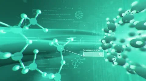 Science background, Molecular structure. Chemical biology. Stock-Footage 11495751