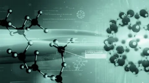 Science background, Molecular structure. Chemical biology. Stock-Footage 11496233
