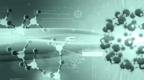 Science background, Molecular structure. Chemical biology. Stock-Footage 11496243