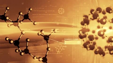 Science background, Molecular structure. Chemical biology. Stock-Footage 11496261