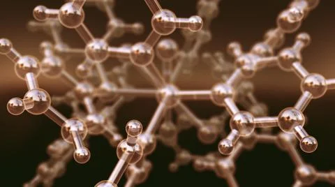 Science background with molecule or atom Stock Illustration