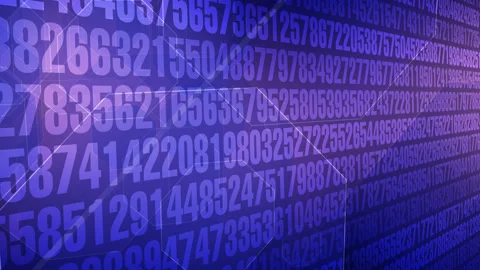 Science background numerical codes data encryption and random numbers abstract Stock Footage 271173828