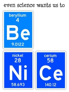 Science be nice Illustrazione stock