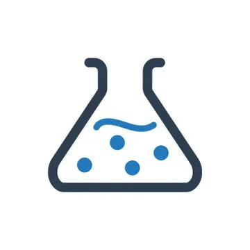 Science beaker icon Illustrazione stock