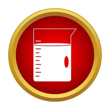 Science beaker measuring liquid vector icon design Stock Illustration