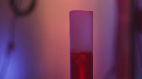 Science Beakers Bubble In The Mad Science Lab Stock Footage 33850164