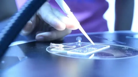 Science biotechnology experiment,  scientist using pipette Stock Footage 12252560