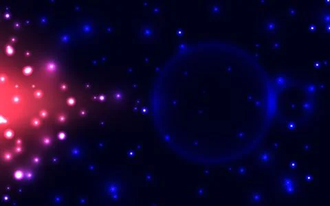 Science bokeh soft light abstract background Stock Illustration
