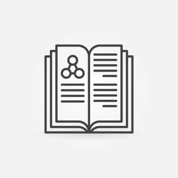 Science book icon Stock Illustration