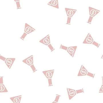 Science business intelligence glyph vector seamless pattern 스톡 일러스트