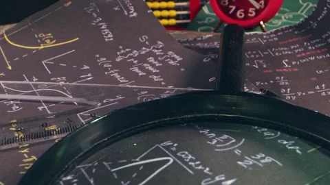 Science Calculation Physics Math and Chemisrty Formulas Background Stock Footage 242736475