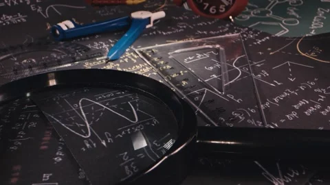 Science Calculation Physics Math and Chemisrty Formulas Background Stock Footage 242737842
