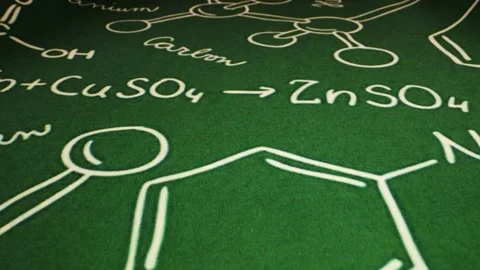 Science Calculation Physics Math and Chemisrty Formulas Background Stock Footage 242751605