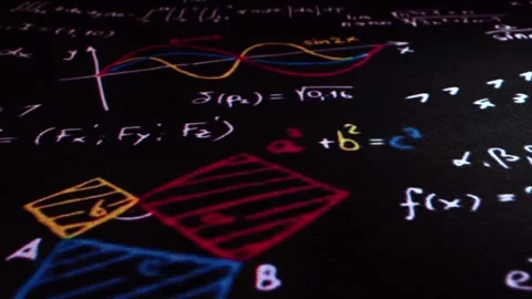 Science Calculation Physics Math and Chemisrty Formulas Background Stock Footage 242752111