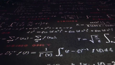 Science Calculation Physics Math and Chemisrty Formulas Background Stock Footage 242755787