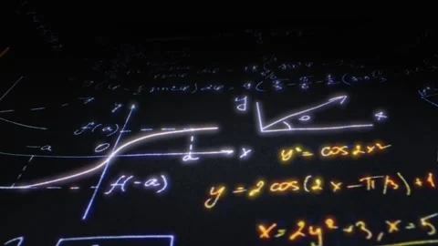 Science Calculation Physics Math and Chemisrty Formulas Background Stock Footage 242759154