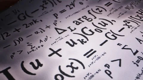 Science Calculation Physics Math and Chemisrty Formulas Background Stock Footage 242760629