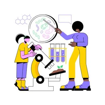 Science camp abstract concept vector illustration. Stock Illustration