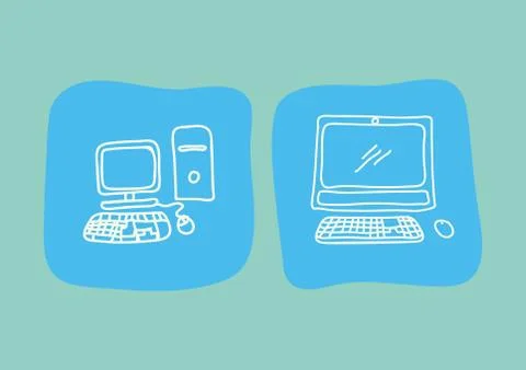 Science class and school scribbles Illustrazione stock