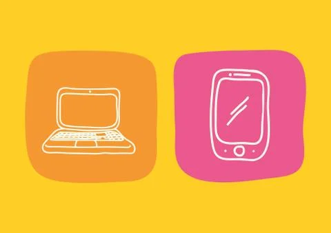 Science class and school scribbles Illustrazione stock