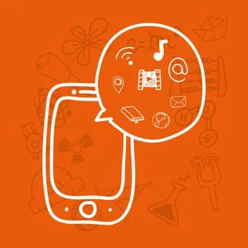 Science class and school scribbles 스톡 일러스트