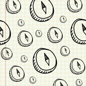 Science class and school scribbles Stock Illustration