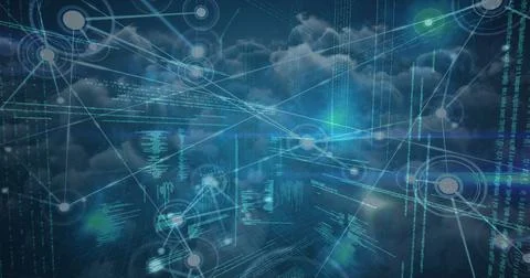 Science composition coded text in the background 스톡 일러스트